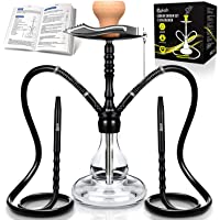 2021 Cookah NUEVO Cachimba 2 Mangueras &amp- 2 Conexiones &amp- 2 Boquillas- Shisha más Fácil de Tirar- Juego Completo de Pipa…